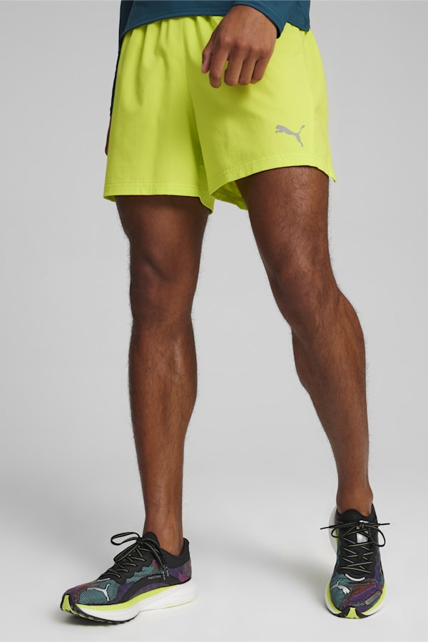 RUN VELOCITY ULTRAWEAVE 5" Men's Running Shorts, Lime Pow, extralarge